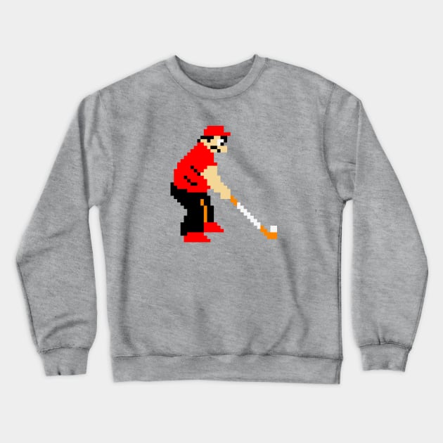 8-Bit Golfer Crewneck Sweatshirt by The Pixel League